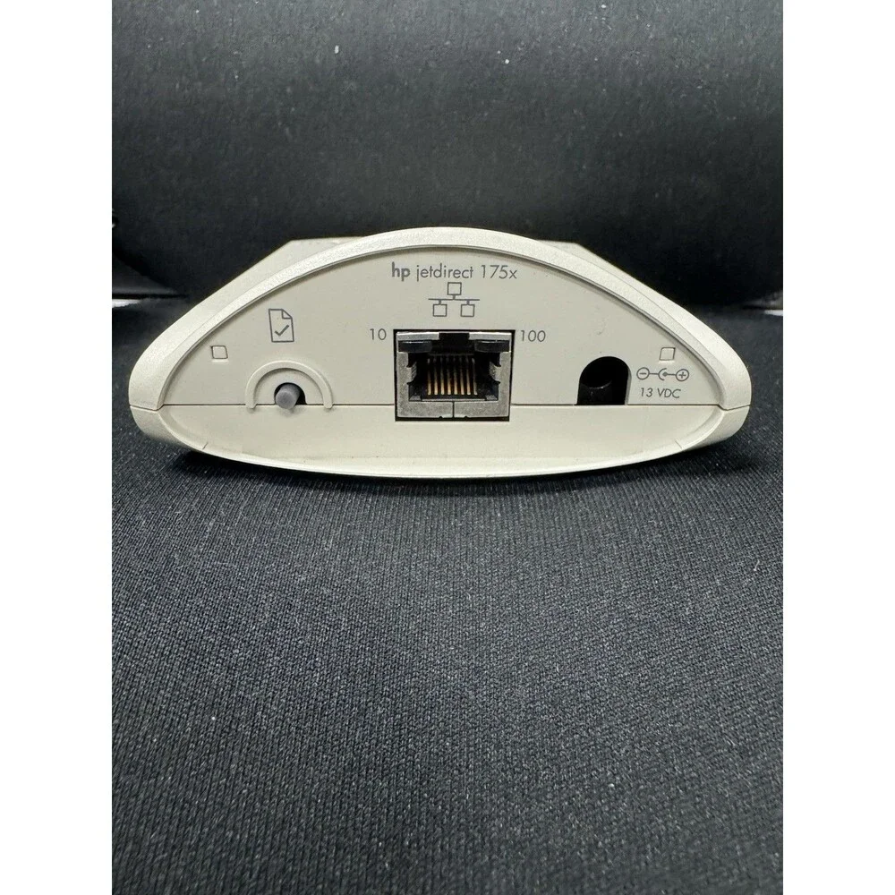 HP JetDirect 175X External Print Server- J6035C Powers On Power Supply Included